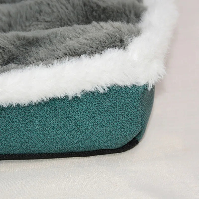Warm Fleece Dog Bed for Large Dogs – Soft Washable Blanket Bed | VelyPet